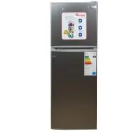 128 LITERS DOUBLE DOOR DIRECT COOL FRIDGE, TITAN STEEL- RF/177
