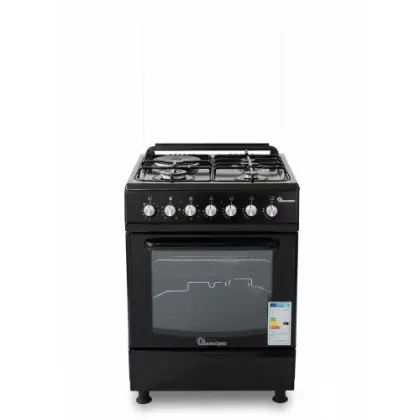 3G+1E 60X60 BLACK COOKER- RC/807
