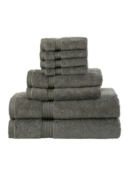 Bliss Casa 8-Piece Towel Set, 100% Combed Cotton 550 GSM Superior Quality, Quick Dry Highly Absorbent Thick Bathroom Soft Hotel Towels for Bath And Sp