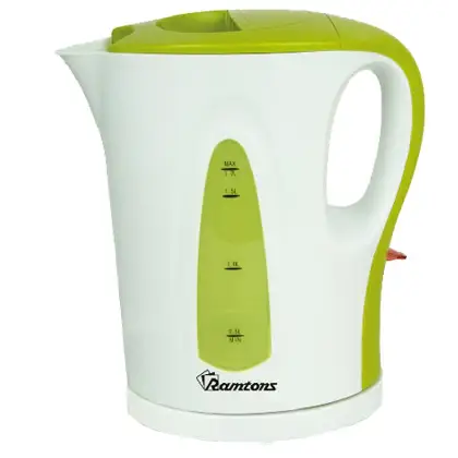 CORDLESS ELECTRIC KETTLE 1.7 LITERS WHITE AND GREEN- RM/349