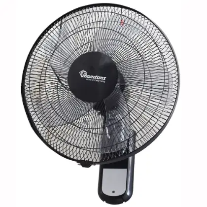 BLACK WALL FAN 16" 3 SPEED WITH REMOTE - RM/676