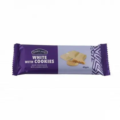 Dairyland Whte With Cookies Chocolate 40G