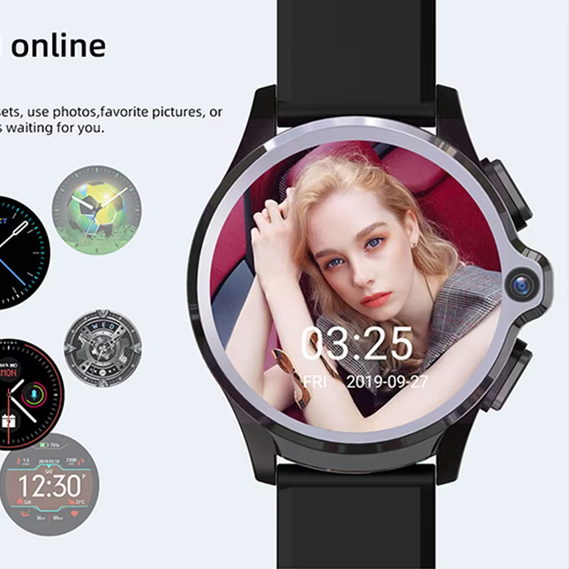 Newest Face Unlock 4G SmartWatch SIM Card Bluetooth Phone Call GPS Smart watch Heart Rate Monitoring Sports Modes Men Watch image 5
