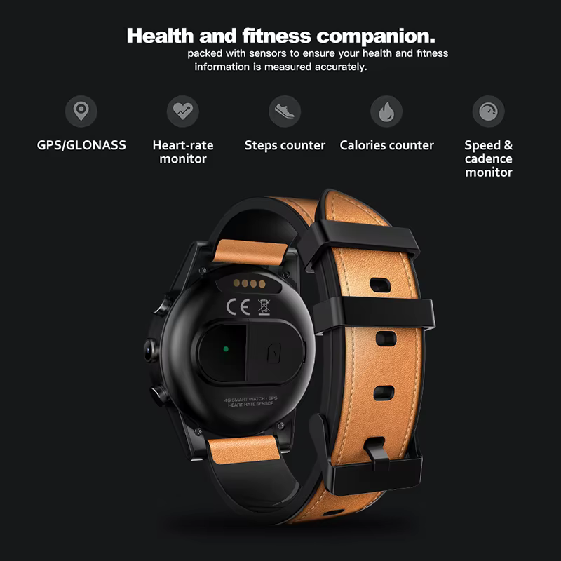 4G LTE Global version big capacity battery smart watch 1.6inch IPS Crystal display APP download woman man wrist smart watch 2019 image 4