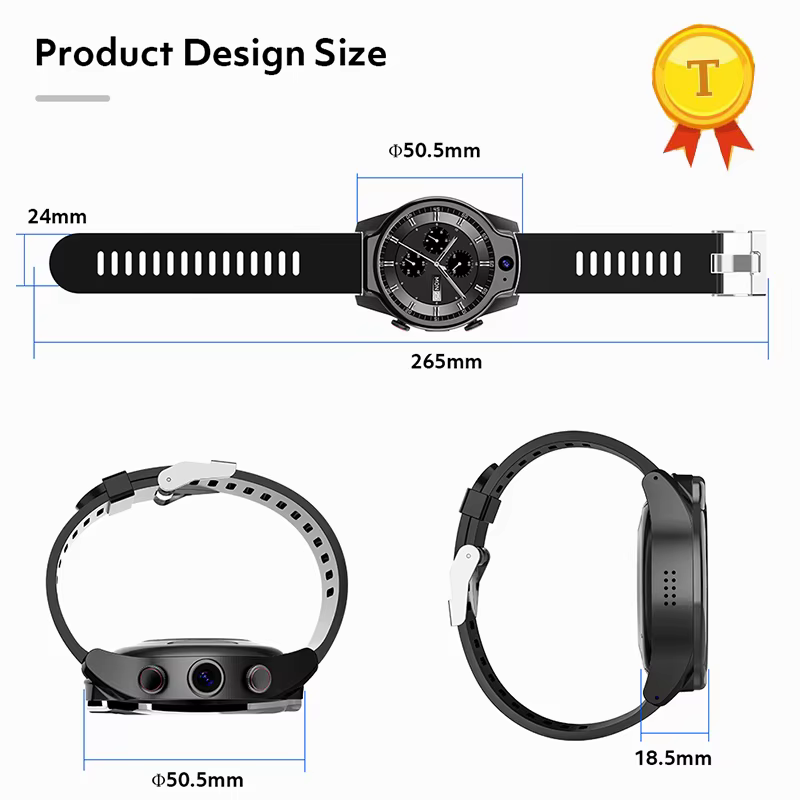 best selling IP68 water resist android gps wifi sim smart watch Sport SmartWatch Waterproof 4G 13MP camera phone watch for man image 6