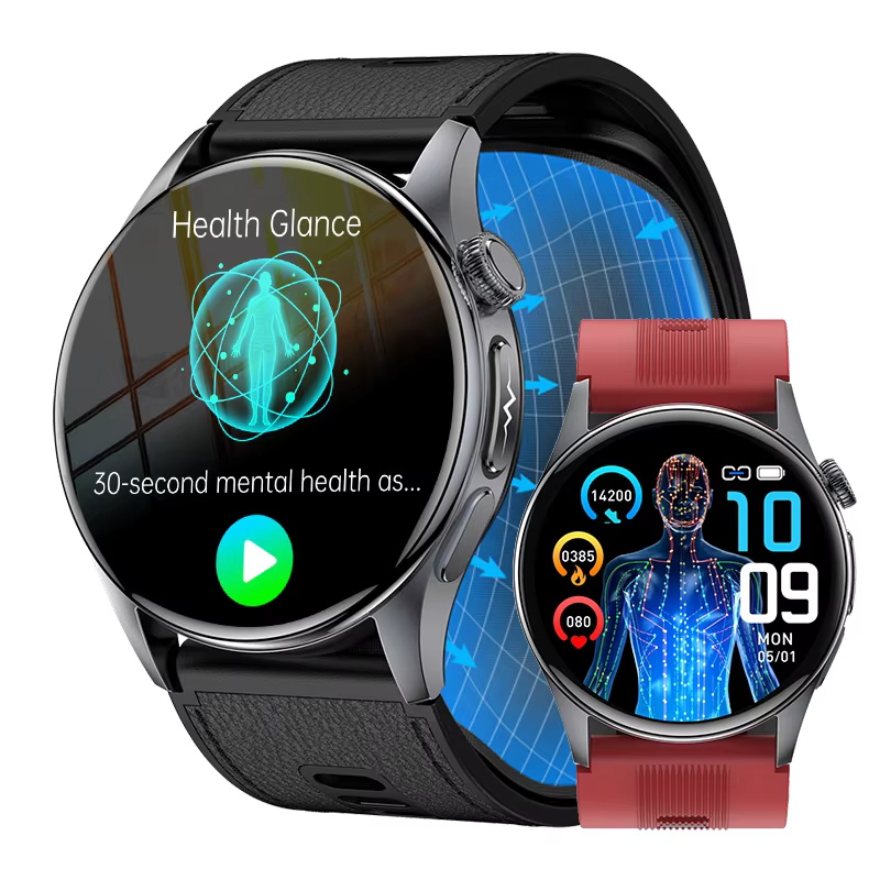 LIGE 2026 Nursing Grade Airbag Air Pump Blood Pressure Monitor Smartwatch Men Woman ECG+PPG Blood Fat NFC BT Call Health Watches image 1