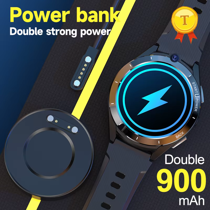 New 4G Full Netcom 6GB RAM 128GB Smart Watch Men women 8 cores Android 11 Dual Chip GPS WiFi 8MP Cameras Smartwatch sports image 2