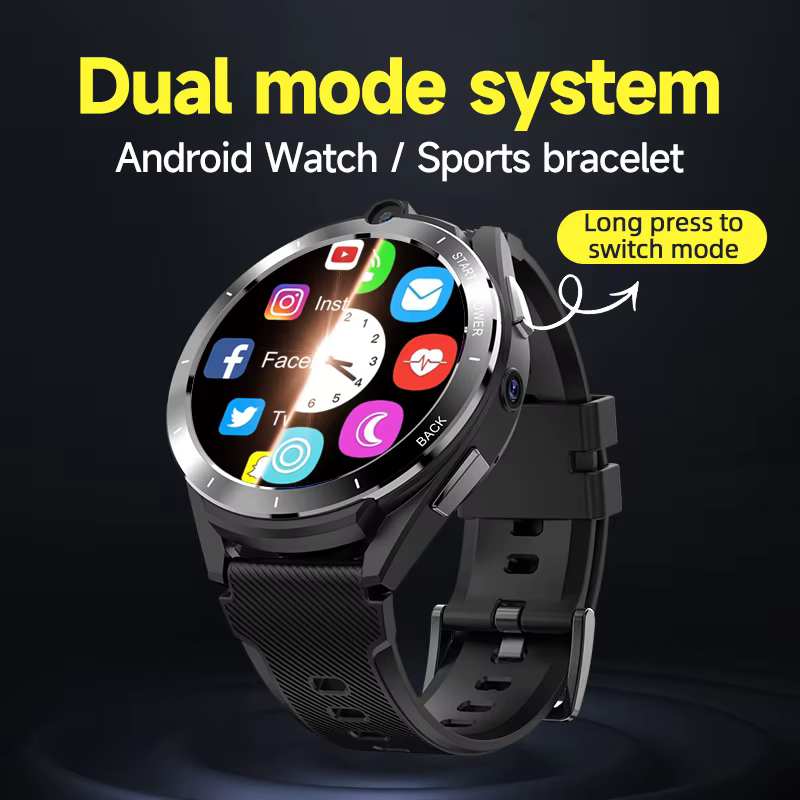 New 4G Full Netcom 6GB RAM 128GB Smart Watch Men women 8 cores Android 11 Dual Chip GPS WiFi 8MP Cameras Smartwatch sports image 4