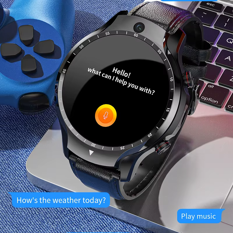 newest Smart Watch Phone Android Wifi Dual Camera Full Touch 4G Smartwatches Men RAM 4G ROM 128G GPS Watch support WiFi hotspot image 3