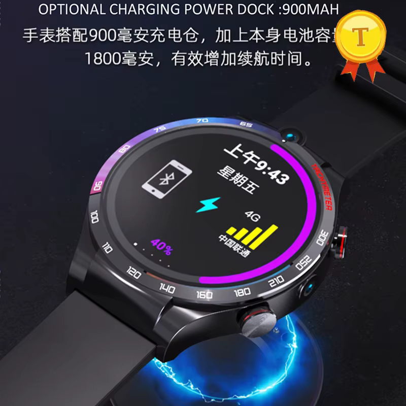 fashion real cota core 4g lte Smart Watch Man women Android 10 Gps Smartwatch 4G 128G ROM 900mAh Dual Cameras wristwatch image 4