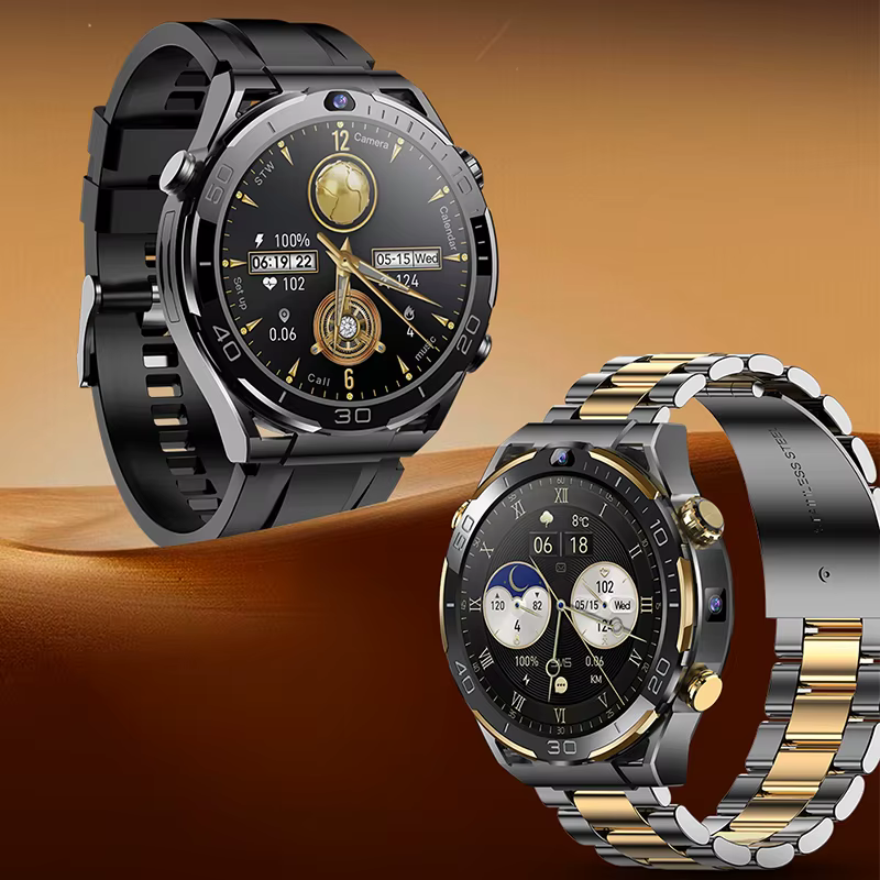 New 4G LTE Smart Watch Men 1.508" Real AMOLED Screen 6GB /128GB MTK6762 Octa Core Android 10 Smartwatch Dual Camera 5G WIFI GPS image 6