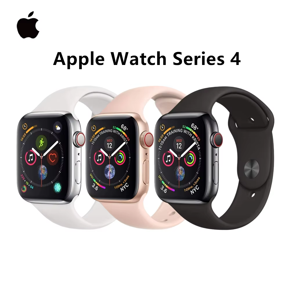 100% Original Apple Watch Series 4 Smartwatch 40MM/44MM GPS Aluminum with Sport Band (Renewed) image 1