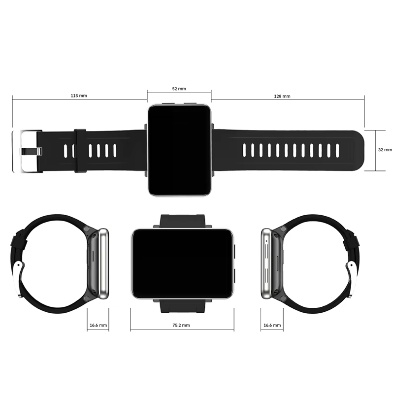 Largest Smart Watch men Relogio Android 4G Smart Watch phone 2.86inch Full Touch Screen Music Player Phone Call Sport smartwatch image 6