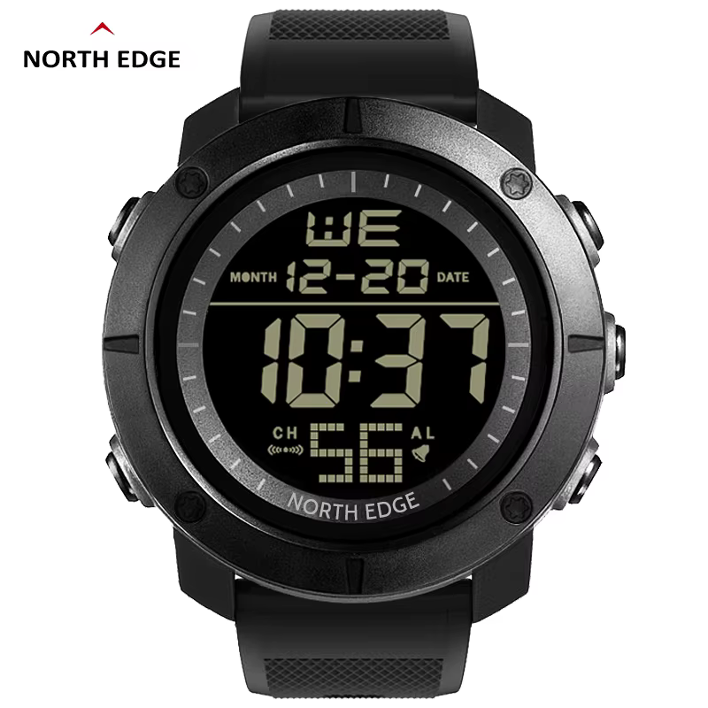 NORTH EDGE Mens Digital Watches Army Military World Time Alarm Sport Stopwatch For Male Waterproof 50M Wristwatch 2022 Relogios image 1