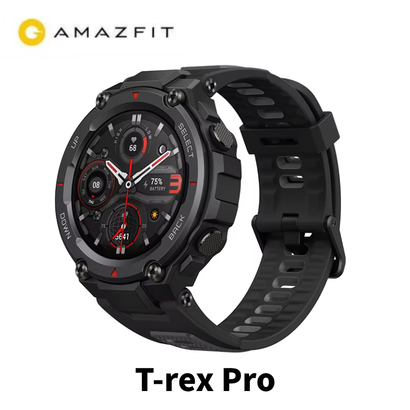 New Amazfit T-Rex pro Smart Watch for Men - GPS Outdoor Waterproof with 20 Days Battery Life Compatible with iOS And Android