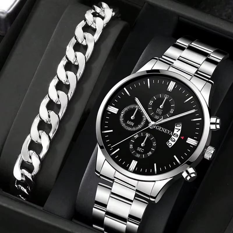 Fashion Men Watch Luxury Calendar Quartz Wrist Watch Business Watches Man Clock Male Bracelet Wristwatch