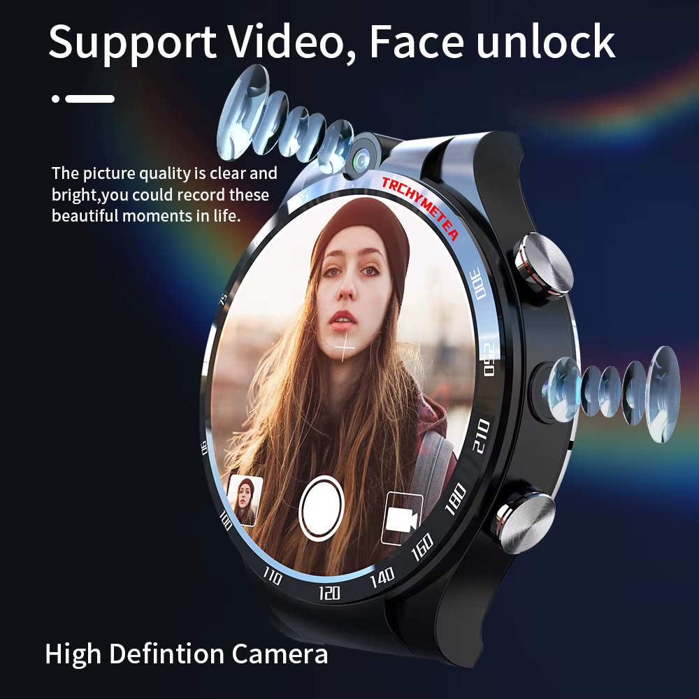 Hot Sale Factory Price phone Watch Waterproof 4G Smart Watch Dual Camera Full Round Touch 4G Smartwatches Men 4G 128G GPS Watch image 5