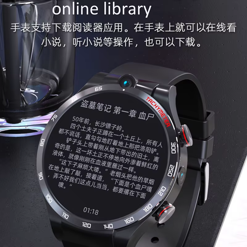 New product Watches Android 10.7 Smart Watch men 4GB ram 128GB rom 4G lte GPS Wifi SmartWatch Smartwatch with Camera Sim image 5