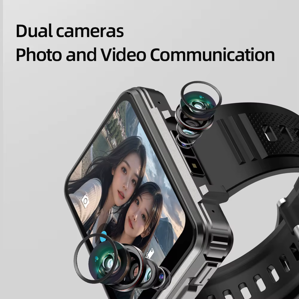 4G Ultra 2.4 inch Large Touch Screen Smart Watch 4G Dual Camera 64GB Storage Face Recognition Unlock 1500mAh Maps Smartwatch Men image 6