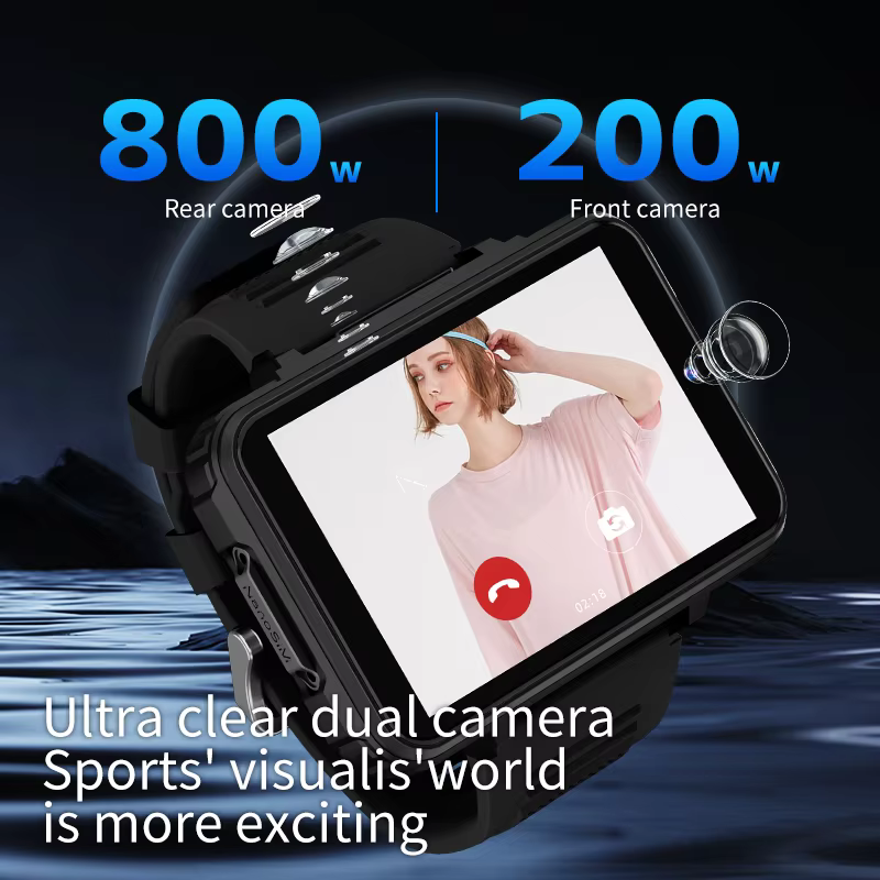 VP999 Smartwatch Men Male 2.4inch Large Amoled Smartwatch With Dual Camera GPS WIFI 4G/5G Sim Card Slot Play Game Video Calling image 3