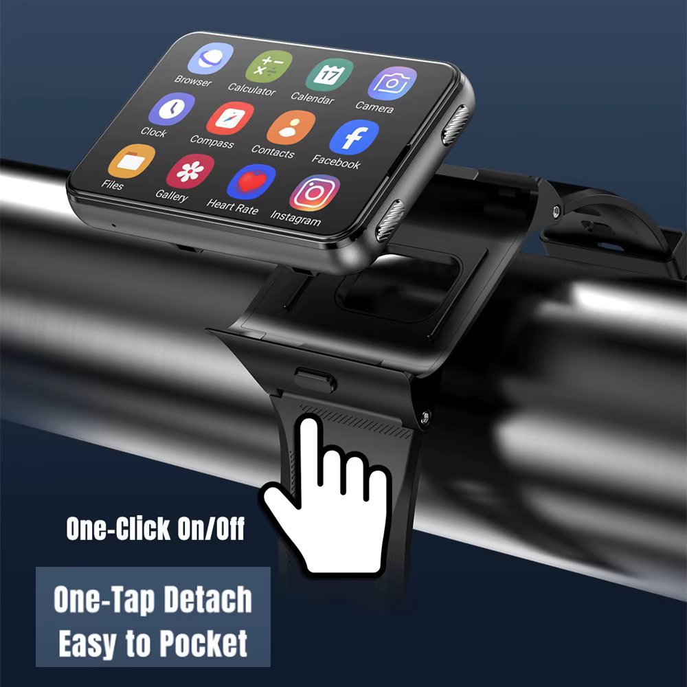 New 2.88" Men 4G Smart Watch Android 11 Smartwatch Health Clock 2MP/8MP Dual Camera 4GB RAM 64GB ROM 2300MAh GPS WIFI Compass image 3