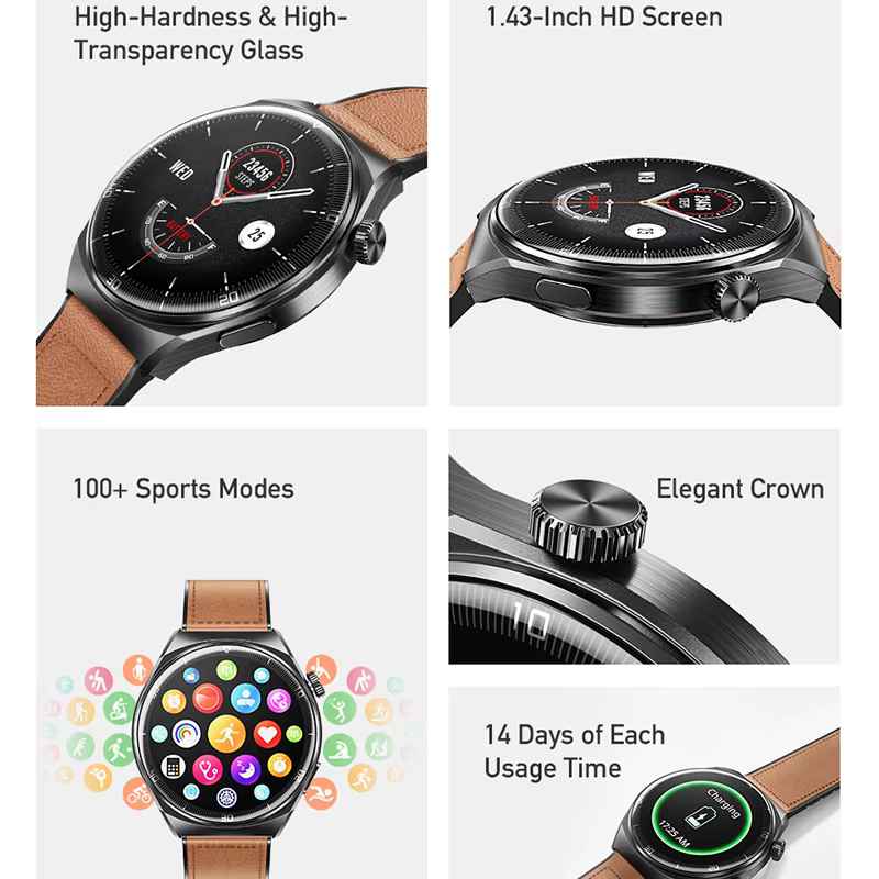 Awei Smartwatch Bluetooth Call Men Sports Fintess Watches Women Custom Wireless Charge Smart Watch for IOS Android Phone image 2