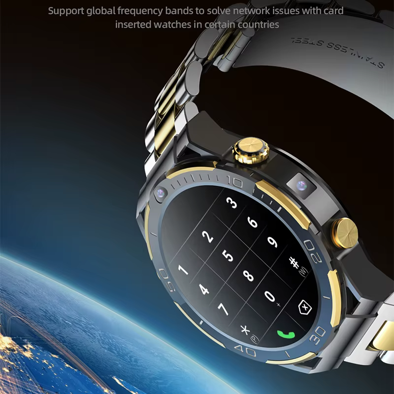 New 4G LTE Smart Watch Men 1.508" Real AMOLED Screen 6GB /128GB MTK6762 Octa Core Android 10 Smartwatch Dual Camera 5G WIFI GPS image 3