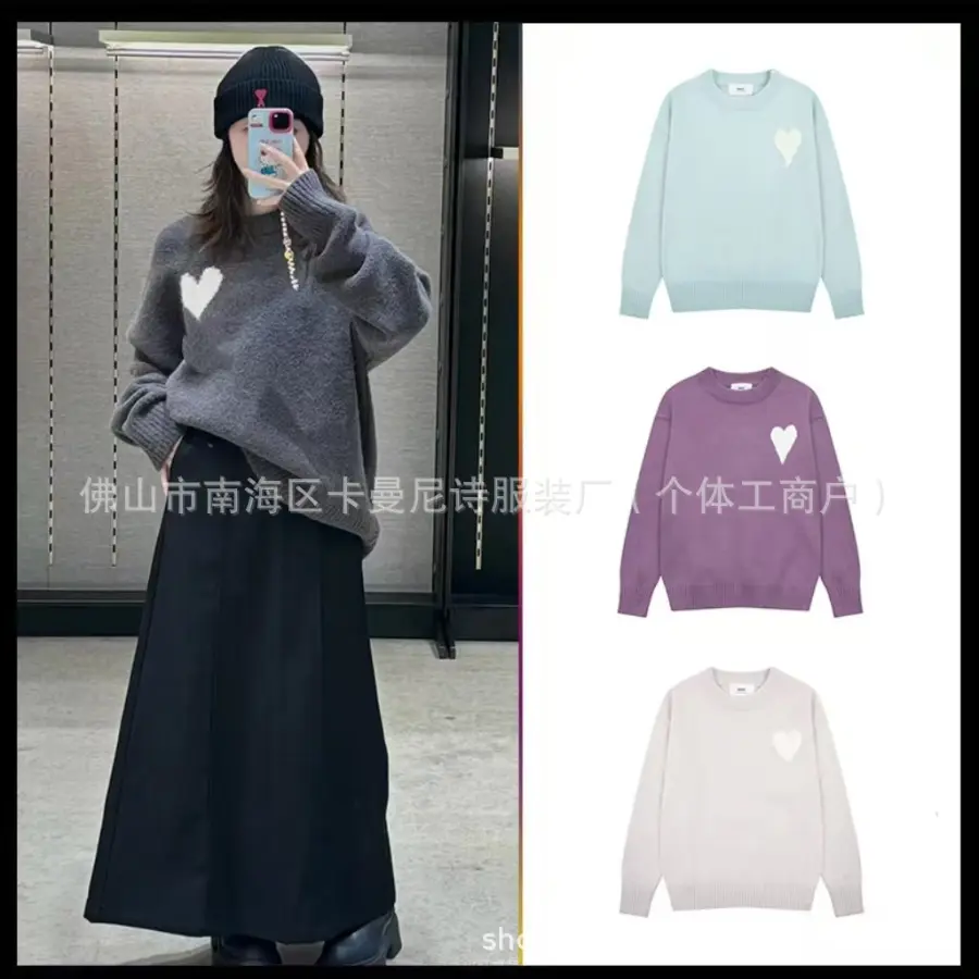 (Cross-border trading), classic sweater, knitted shirt, couple clothing for leisure for beloved image 2