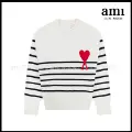 White [A33 round neck stripes]