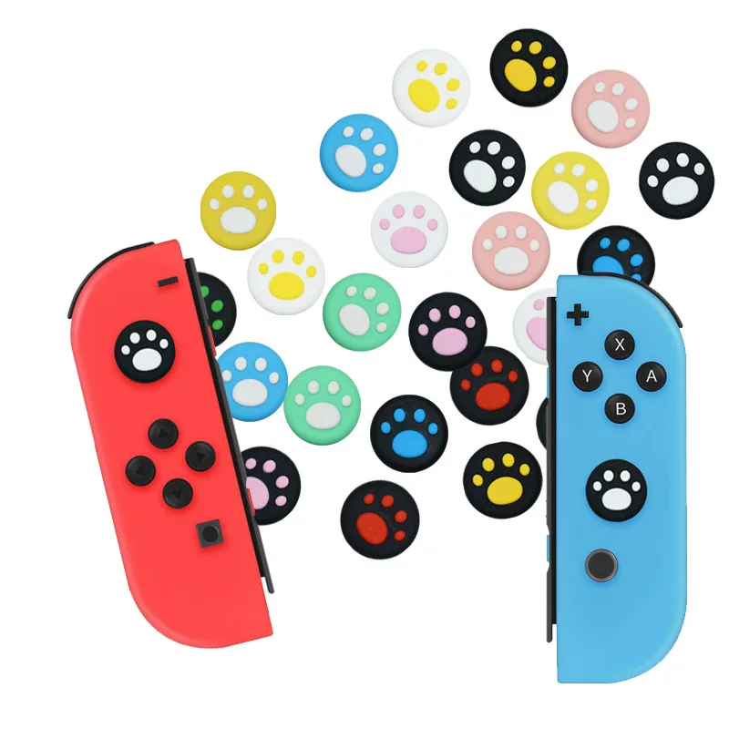 PS4 PS5 XBOX ONE is suitable for Feizhi Beitong Black Warrior Controller Cat Claw Rocker Cap (Switch Pro) Silicone PS3 Slim Remote Sensing Case Protective Cap Handle Key Cap Accessories image 3