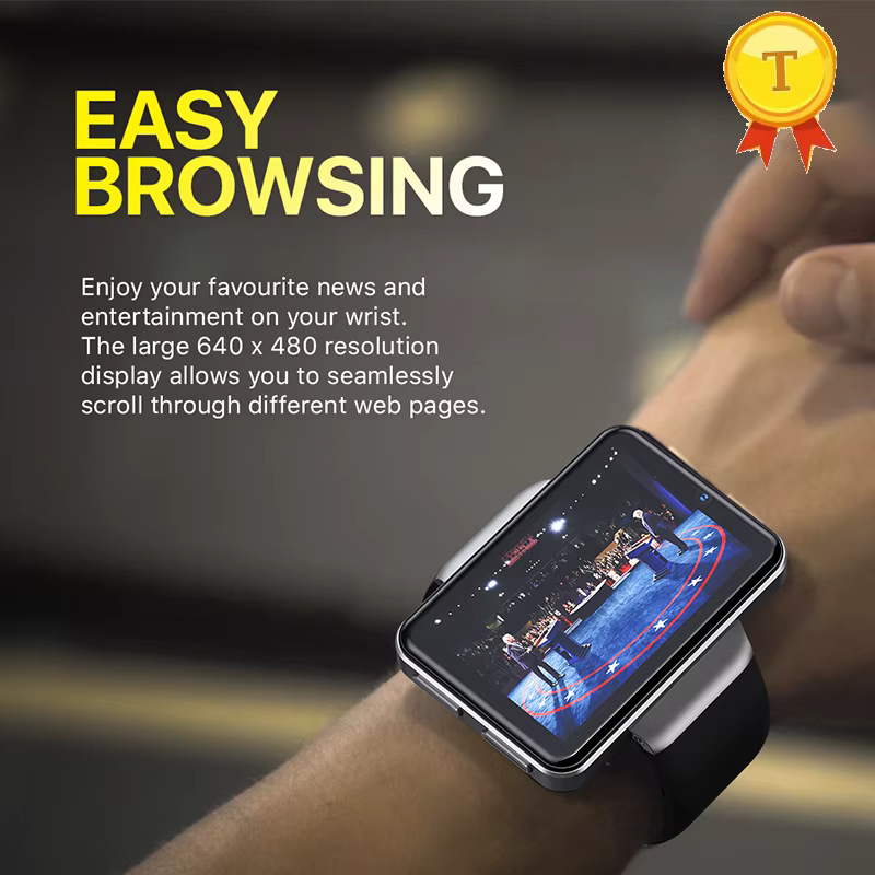 best selling 4G Smartwatch men 2.4G+5G WiFi bluetooth Smart watch 2.41inch Touch Screen Android system 3GB+32GB Dual Camera image 1