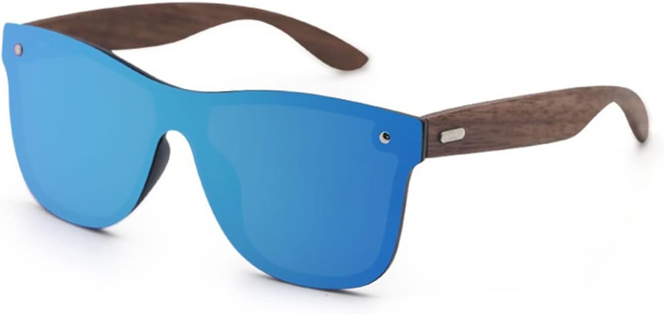 rimless wood-temple sunglasses image 2