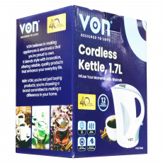 Von Vskl17Bnk Upright Cordless Kettle - 1.7L image 1