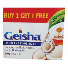 Geisha White&Honey Soap Vpack 3*200G image 1