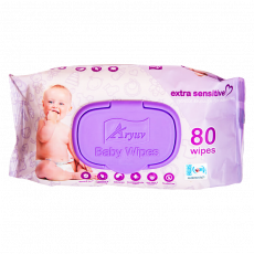 Aryuv Polybag Baby Wipes 80S image 1