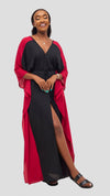 Vivo Iyana Maxi Cover Up - Black / Red image 1