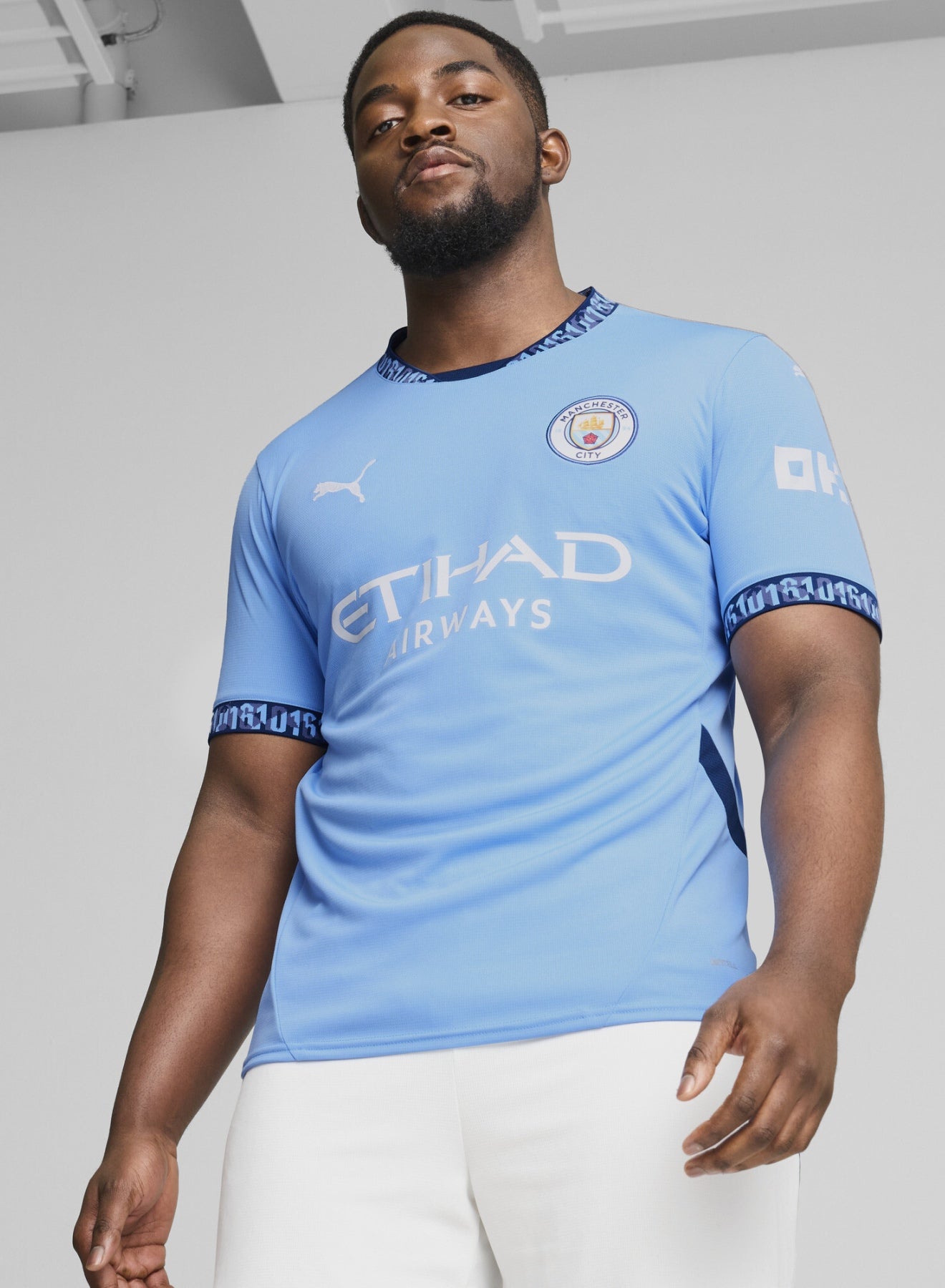 Manchester City 24/25 Mens Blue Home Jersey image 1
