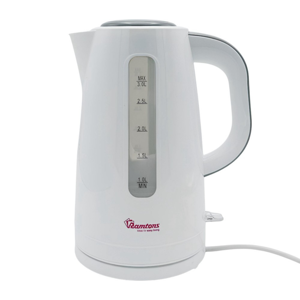 CORDLESS ELECTRIC KETTLE 3 LITRES WHITE- RM/567