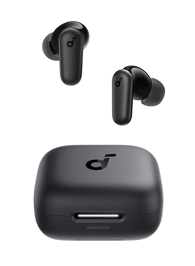 R50i NC by Anker Noise Cancelling Earbuds, Strong and Smart Noise Cancelling, Powerful Bass, 45H Playtime, 2-in-1 Case and Phone Stand, IP54, Wireless Earbuds, Bluetooth 5.4, App Control Black image 1