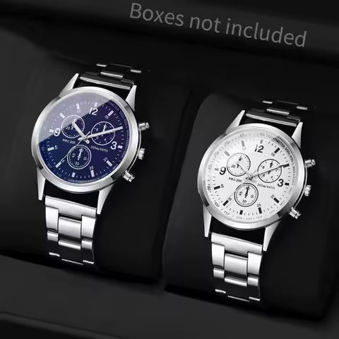 1/2PCS Men's Watches Casual Analog Quartz Watch Men Business Wristwatch Reloj Hombre（Without Box） image 1