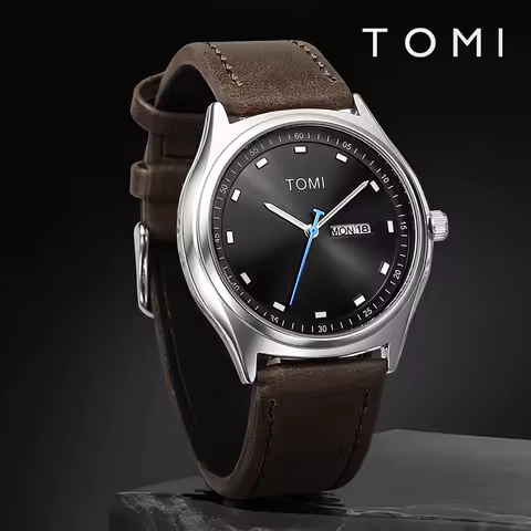 TOMI Minimalist Men's Watch Business Casual Men's And Women's Quartz Watch Fashionable And Versatile Calendar Quartz Watch image 1