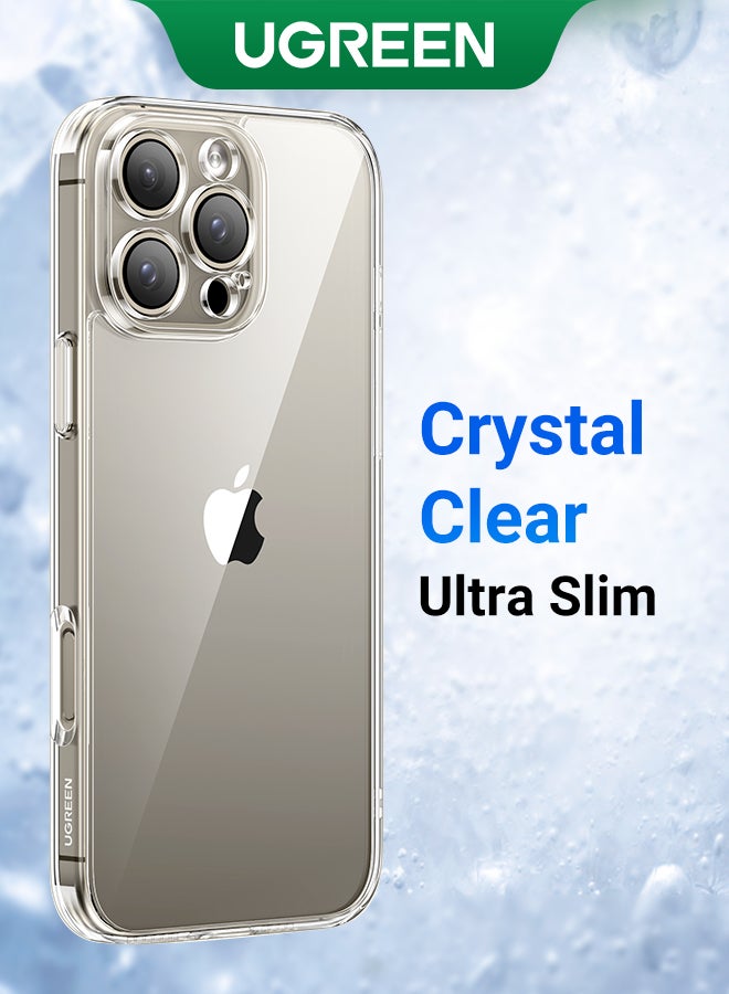 iPhone 16 Pro Max Case Clear, iCrystal Tech, Military-Grade Drop Protection, iPhone 16 Pro Max Cover Slim Shockproof Protective Bumper, Anti Scratch &