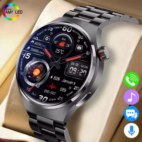 G.L Wear 2025 New Men's Smart Watch HD Display Health Tracking Bluetooth Calling Voice Assistant Sports Smartwatch image 1