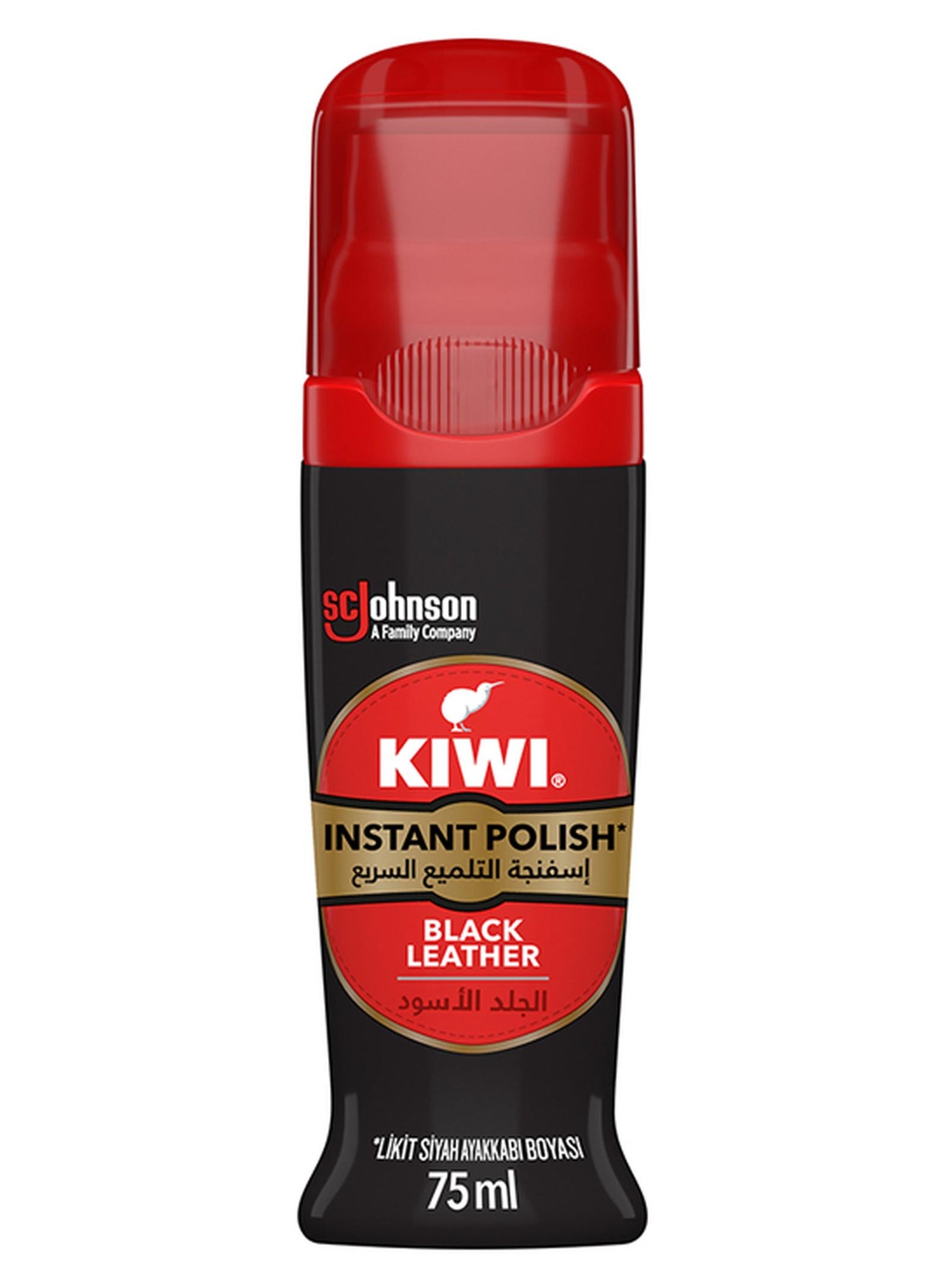 Instant Shine And Protect, Liquid Shoe Polish With Long-Lasting Water Protection 75ml Black image 1