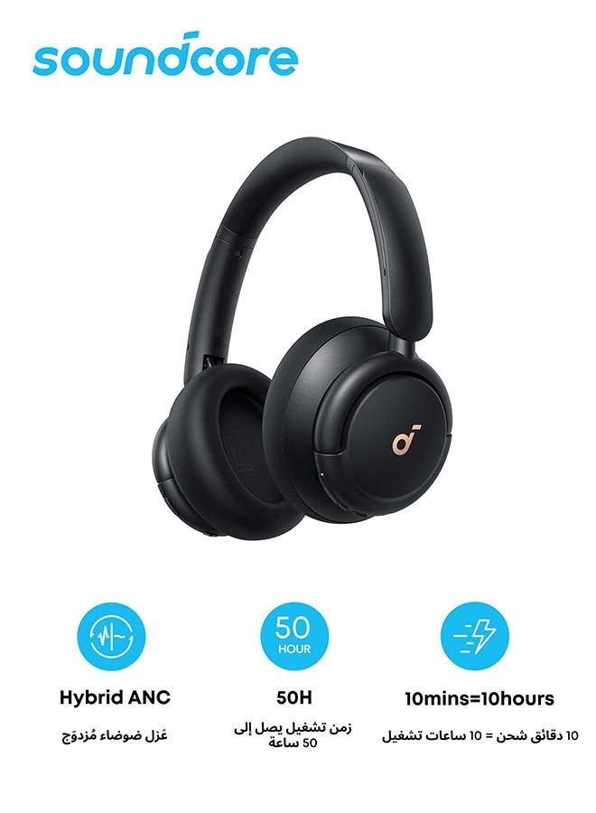 Q30 by Anker, Hybrid Active Noise Cancelling Headphones with Travel Pouch, Multiple Modes, Hi-Res Audio, Custom EQ via App, 50H Playtime, Comfortable