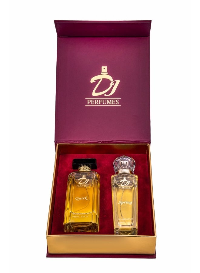 DJ Perfumes 2pcs 80ml Gift Set for Men & Women(Quirk EDP 80ml + Spring EDP 80ml) image 4