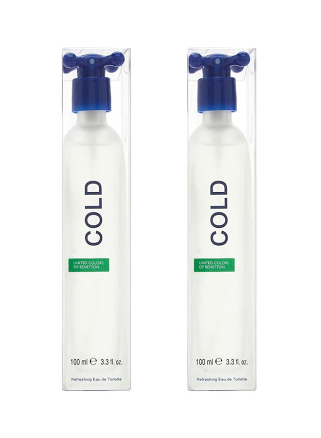 UNITED COLORS OF BENETTON 2-Piece Cold EDT Gift Set (2X100 ml) image 1