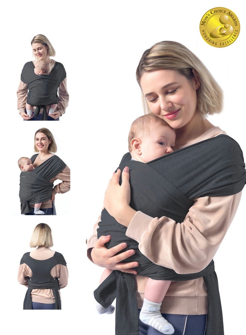 Baby Wrap Carrier, Easy to Wear Infant Carrier Slings, Lightweight Hands Free Baby Sling, Adjustable Baby Carriers for Newborn to Toddler