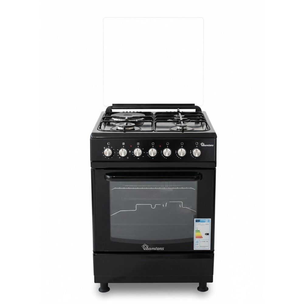 3G+1E 60X60 BLACK COOKER- RC/807 image 1