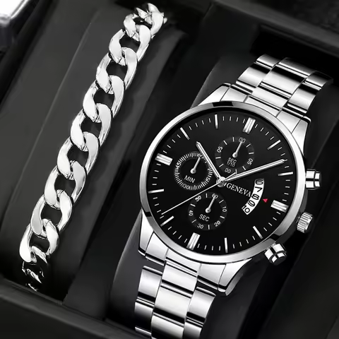 Fashion Men Watch Luxury Calendar Quartz Wrist Watch Business Watches Man Clock Male Bracelet Wristwatch image 1